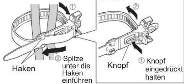 PANASONIC TX-P46Z11 - Gebrauch der Kabelklemmen - 3