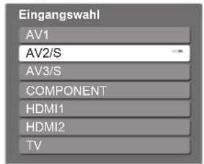 PANASONIC TX-P42U10E - Wählen Sie den Eingang, an den das Zusatzgerät angeschlossen ist. - 1