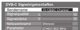 PANASONIC TX-P42U10E - DVB-Signal überprüfen Signaleigenschaften - 2