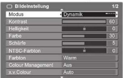 PANASONIC TX-P42U10E - Wählen Sie den gewünschten Eintrag. - 1