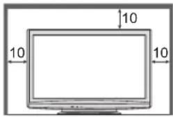 PANASONIC TX-P42U10E - Für einen zur Wärmeabfuhr ausreichenden Freiraum im Umfeld des Gerätes sorgen - 1