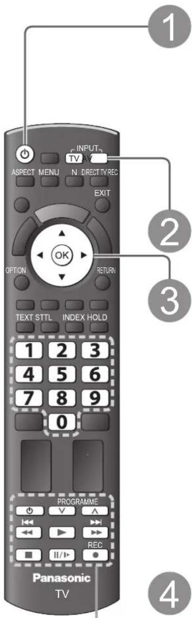 PANASONIC TX-P42U10E - Betrachten von externen Eingangssignalen - 1