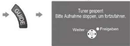 PANASONIC TX-P42U10E - Direkte TV-Aufzeichnung – Aufzeichnung des laufenden Fernsehprogramms Direct TV Rec - 7