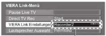 PANASONIC TX-P42U10E - Bei Anschluss mehrerer ■ Recorder oder Player - 1
