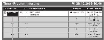 PANASONIC TX-P42S20 - Wählen Sie die Funktion aus (Erinnerung oder Ext. Rec.) - 1