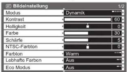 PANASONIC TX-P42S20 - Nehmen Sie gewünschte Einstellung oder Auswahl vor. - 1