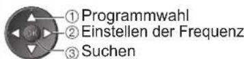PANASONIC TX-P42S20 - Manuelles Einstellen des DVB-Programms Manueller Suchlauf - 4