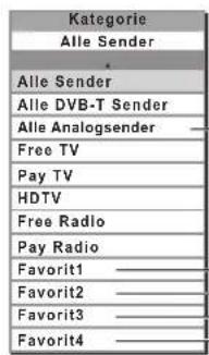 PANASONIC TX-P42S20 - ■Anzeigen einer Programmliste der gewählten Kategorie - 2