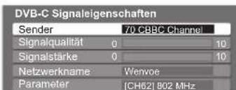 PANASONIC TX-P42S10ES - DVB-Signal überprüfen Signaleigenschaften - 2