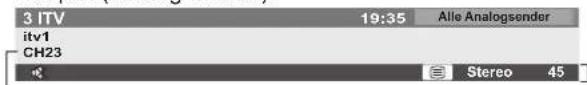 PANASONIC TX-P42S10ES - Anzeigen des Informationsbanners - 3