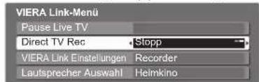 PANASONIC TX-P42S10ES - Direkte TV-Aufzeichnung – Aufzeichnung des laufenden Fernsehprogramms Direct TV Rec - 5
