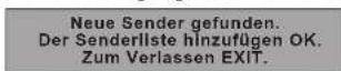 PANASONIC TX-P42S10ES - Benachrichtigung anzeigen Neue Sender melden - 1