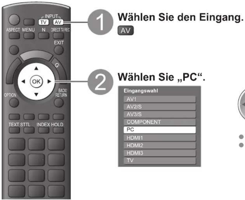 PANASONIC TX-P42GA11 - Anzeigen von PC-Bildern auf dem Fernsehschirm - 1