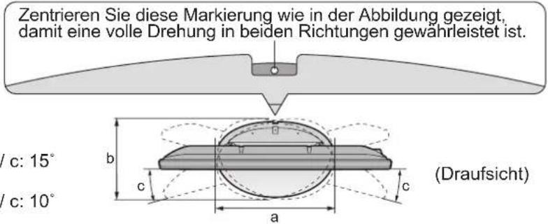PANASONIC TX-P42GA11 - Einstellen des Bildschirms auf den gewünschten Winkel - 2