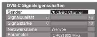 PANASONIC TX-P42GA11 - DVB-Signal überprüfen Signaleigenschaften - 2