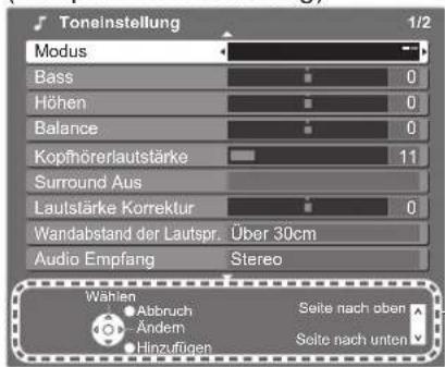 PANASONIC TX-P42GA11 - ■ Bildschirm-Hilfe – Anleitungsfeld - 1