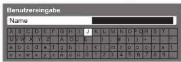 PANASONIC TX-P42GA11 - ■Eingeben von Zeichen über die eingeblendete Tastatur - 1