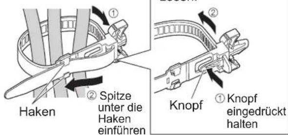 PANASONIC TX-P42GA11 - Gebrauch der Kabelklemmen - 3