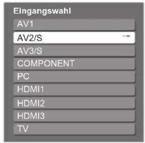 PANASONIC TX-P42GA11 - Wählen Sie den Eingang, an den das Zusatzgerät angeschlossen ist. - 1