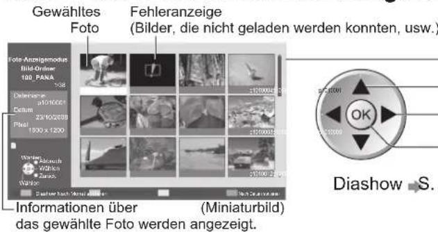 PANASONIC TX-P42GA11 - Wählen Sie die Datei vom anzuzeigenden Miniaturbild aus. - 1