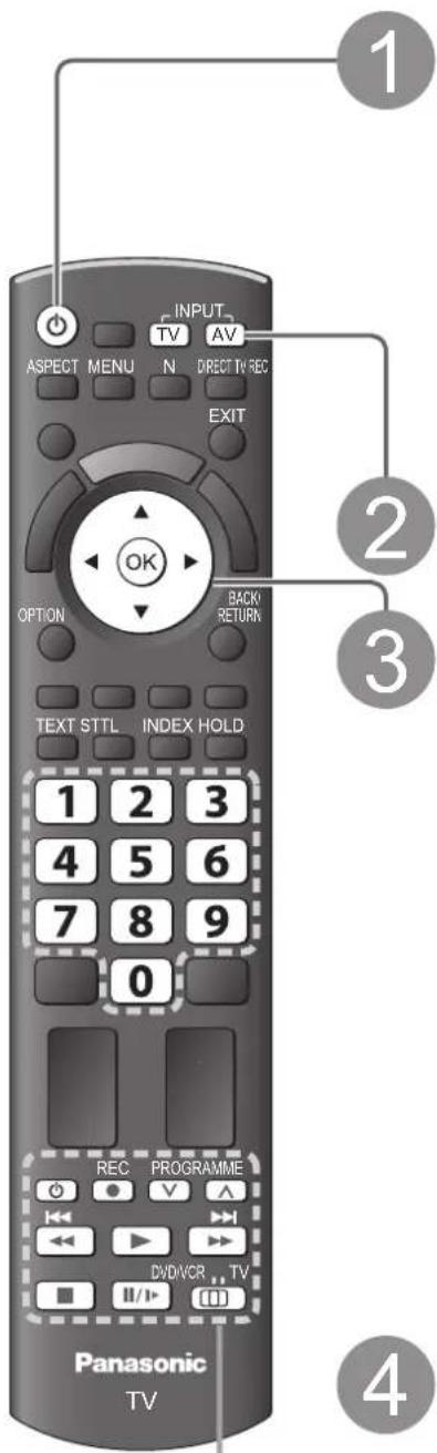 PANASONIC TX-P42GA11 - Betrachten von externen Eingangssignalen - 1