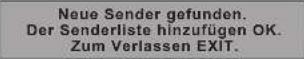 PANASONIC TX-P42G15 - Benachrichtigung anzeigen Neue Sender melden - 1