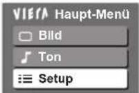 PANASONIC TX-P42C10E - Wählen Sie „Setup“. - 1