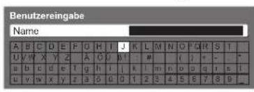 PANASONIC TX-P42C10ES - ■Eingeben von Zeichen über die eingeblendete Tastatur - 1