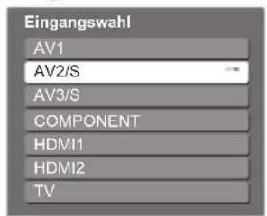 PANASONIC TX-P42C10ES - Wählen Sie den Eingang, an den das Zusatzgerät angeschlossen ist. - 1