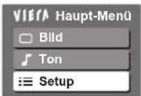 PANASONIC TX-P42C10ES - Wählen Sie „Setup“. - 1