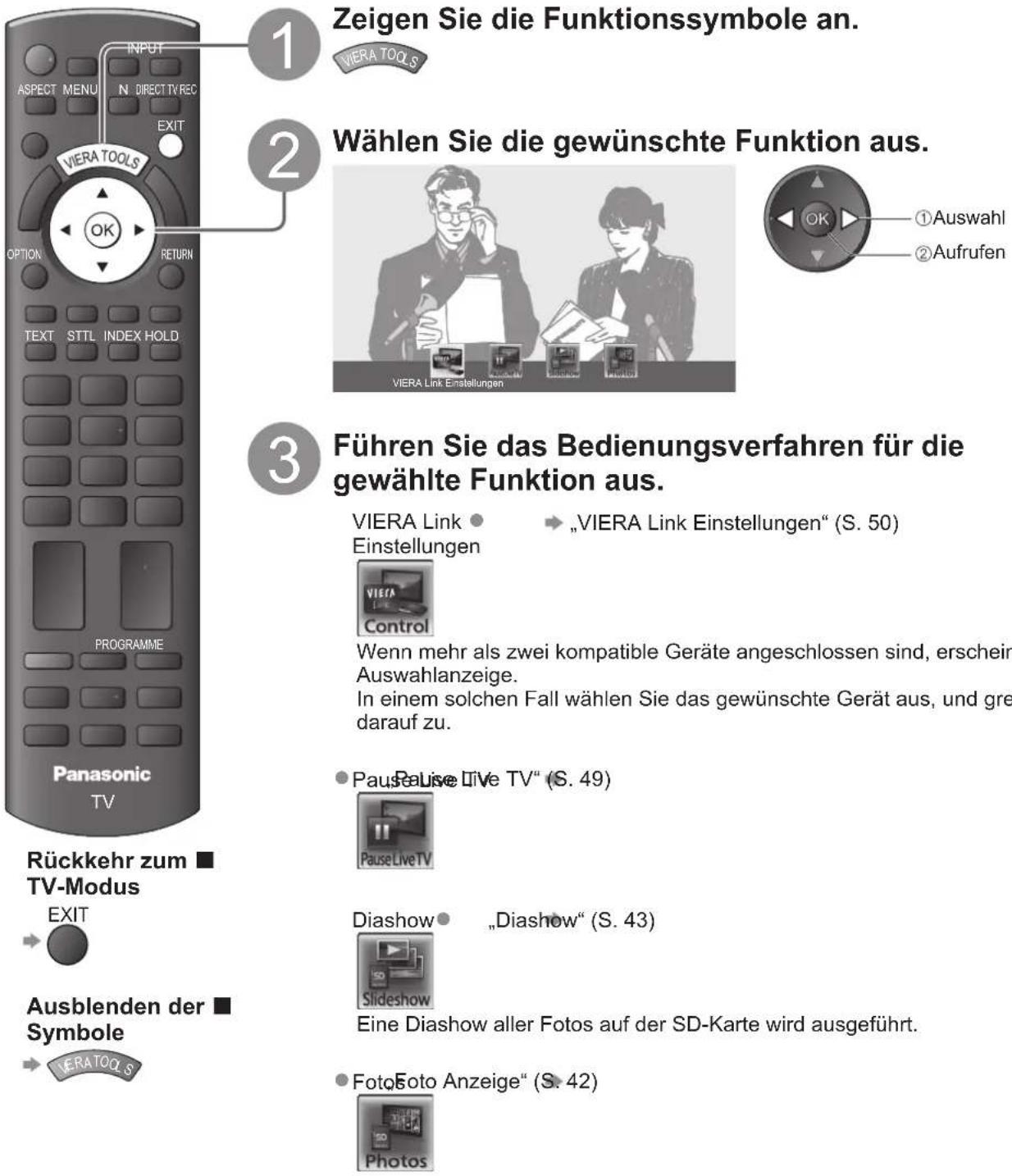 PANASONIC TX-P42C10ES - Gebrauch von VIERA TOOLS - 1