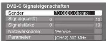 PANASONIC TX-P37X10Y - DVB-Signal überprüfen Signaleigenschaften - 2