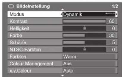 PANASONIC TX-P37X10Y - Wählen Sie den gewünschten Eintrag. - 1