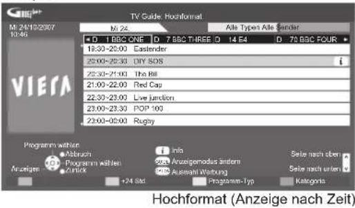 PANASONIC TX-P37X10Y - Rufen Sie den Programmassistenten auf. - 2