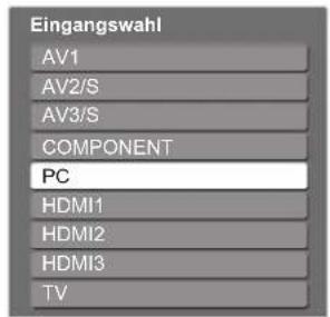 PANASONIC TX-P37X10Y - Wählen Sie „PC“. - 1