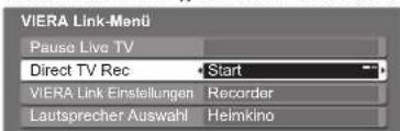 PANASONIC TX-P37X10Y - Direkte TV-Aufzeichnung – Aufzeichnung des laufenden Fernsehprogramms Direct TV Rec - 3