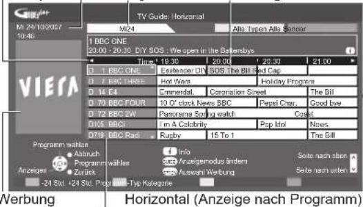 PANASONIC TX-P37C10ES - Rufen Sie den Programmassistenten auf. - 2