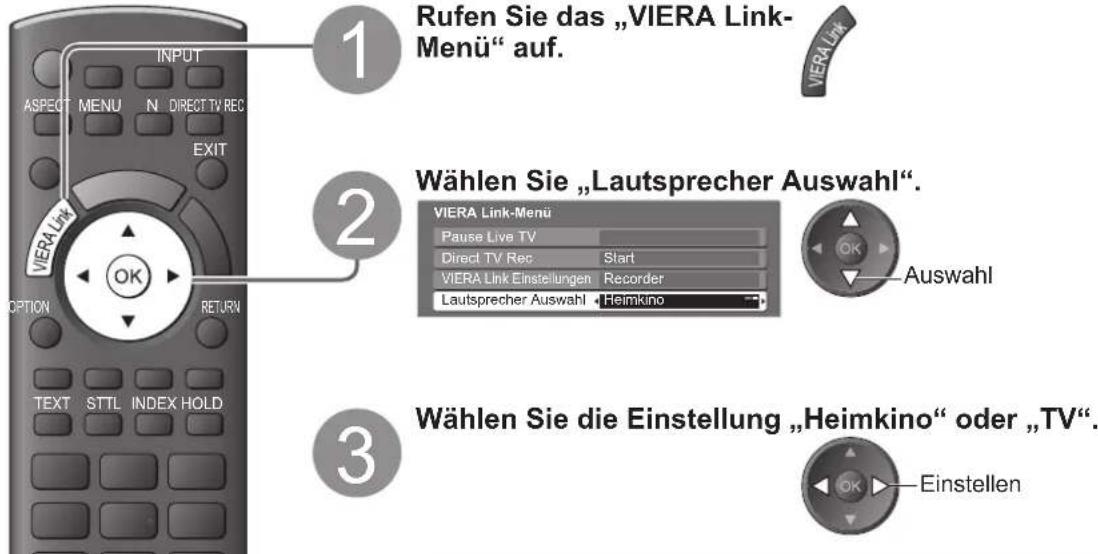 PANASONIC TX-P37X10E - Zugriff auf und Steuerung der Lautstärke der Lautsprecher - 1