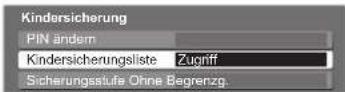 PANASONIC TX-P37X10E - Sperren von Programmplätzen Kindersicherung - 3