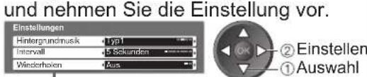 PANASONIC TX-P37X10E - ■ Diashow-Einstellungen (Bedienung im Foto-Anzeigemodus) - 4