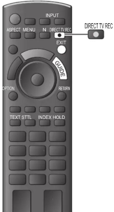 PANASONIC TX-P37X10E - Direkte TV-Aufzeichnung – Aufzeichnung des laufenden Fernsehprogramms - 1