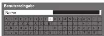 PANASONIC TX-P37X10E - ■Eingeben von Zeichen über die eingeblendete Tastatur - 1