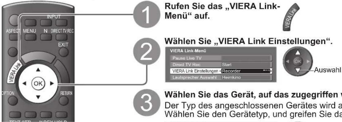 PANASONIC TX-P37X10E - Zugriff und Bedienung des Gerätemenüs - 1