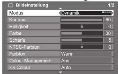 PANASONIC TX-P37X10E - Wählen Sie den gewünschten Eintrag. - 1