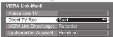 PANASONIC TX-P54Z11 - Direkte TV-Aufzeichnung – Aufzeichnung des laufenden Fernsehprogramms Direct TV Rec - 3