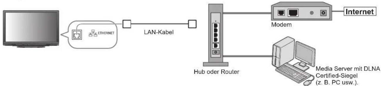 PANASONIC TX-P42G15E - Netzwerkanschlüsse - 1