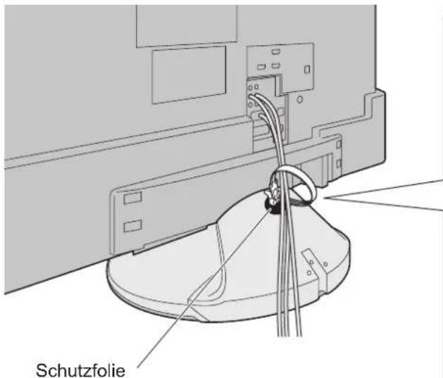 PANASONIC TX-L37V10 - Gebrauch der Kabelschelle - 1