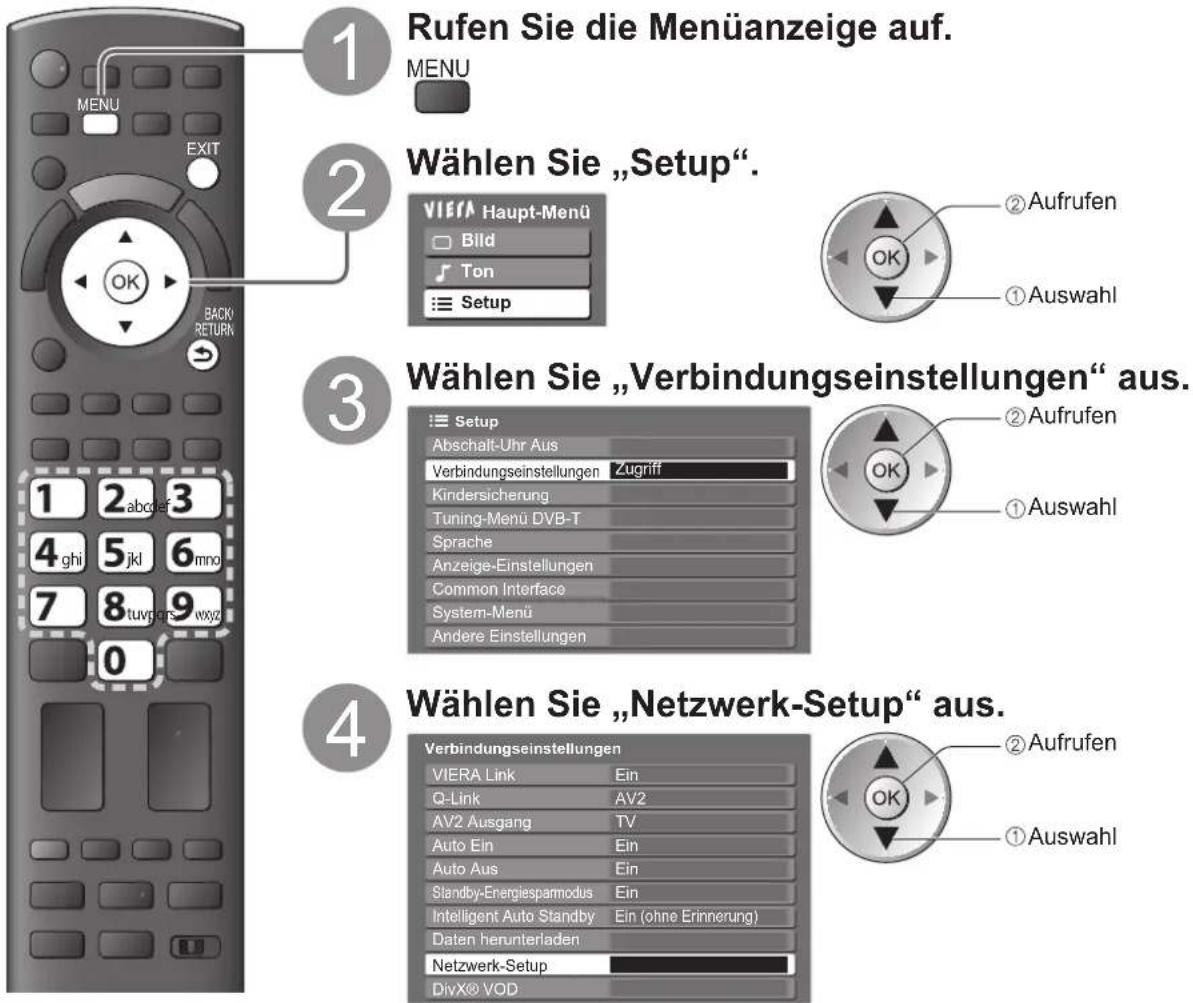 PANASONIC TX-L37V10 - Netzwerk-Setup - 1