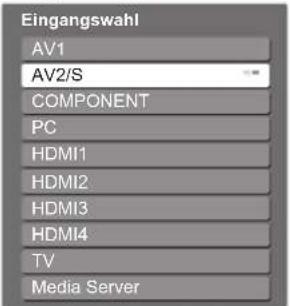 PANASONIC TX-L37V10 - Wählen Sie den Eingang, an den das Zusatzgerät angeschlossen ist. - 1