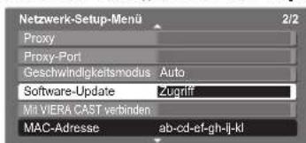 PANASONIC TX-L37V10 - Aktualisieren der Software des Fernsehgerätes - 1
